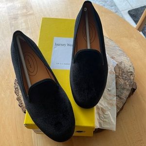 Journey West Men's Velvet Loafers Tuxedo Dress Shoes Black—its prom and wedding